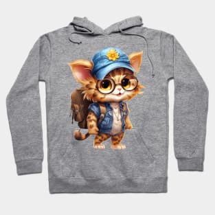 Back To School Cat Hoodie